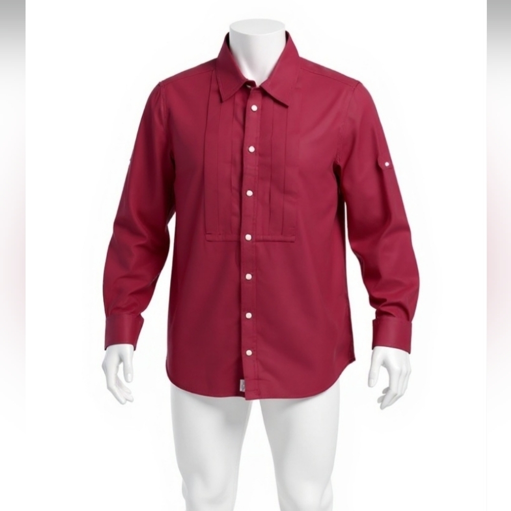 Polo Ralph Lauren Burgandy Cotton Silk Women's Long Sleeves Top Size 12 EUC